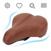 7010 PVC Leather Shock Absorption Bicycle Saddle Thicken Widen Cushion