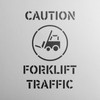 Forklift Traffic Stencil - Reusable Stencils for Painting - Create