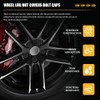 Rebvugr 20PCS Lug Nut Covers, Bolt Covers Caps, 21mm Hexagonal