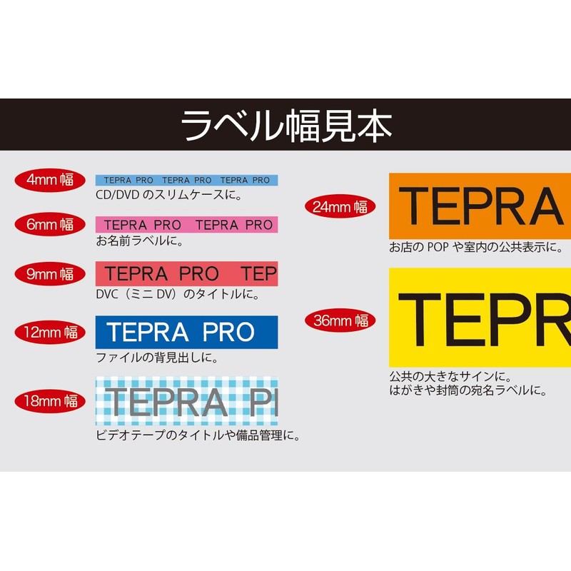 キングジム 【純正】 テプラPROテープカートリッジ 模様ラベル 12mm チェック青/グレー文字 長さ8m SWX12BH