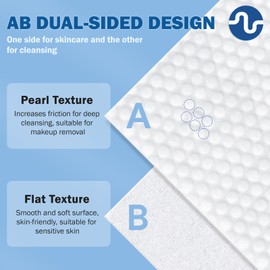 Nuline Medical Disposable Face Towel, Biodegradable Facial Towels for Sensitive Skin, Ultra Soft Face Towelette for Women Cleansing, 7.87' x 7.87 ' (1 Pack)