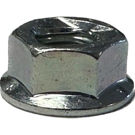 912-0431 Flanged Lock Nut Compatible with Cub Cadet, MTD, Troy-Bilt, Yard Machines, Yard Man, Husky, Bolens, Lawn Mowers, Tractors, Edgers, Chipper Shredders - Budora - 124-528Q131, 120-528R105