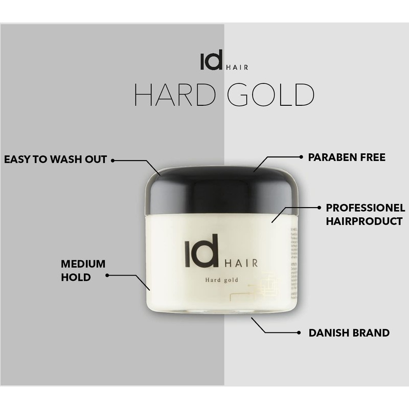 IdHAIR - Hard Gold - Professional Hair Wax for Men