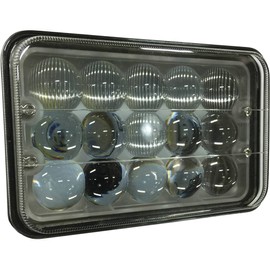 Tiger Lights TL800 9V 4 x 6 LED High/Low Beam 4 Amps, 48 Wattage, 3600 Lumens, 4 Length, 6 Width, Includes Connector Flood/Spot Combo Offroad Light