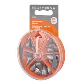 SouthBend Bass Casting Sinker Assortment (Silver/Assorted)
