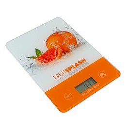 vom Pullach Hof Digital Kitchen Scales Electronic Design Scales Digital Scales with Tare Function Units Button for g, kg, lb, oz, Design Selectable up to 5 kg Hanger as Wall Decoration Glass Picture