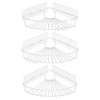 Orimade Corner Shower Caddy Stainless Steel 3 Pack No Drilling,Bathroom