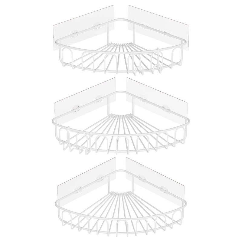 Orimade Corner Shower Caddy Stainless Steel 3 Pack No Drilling,Bathroom