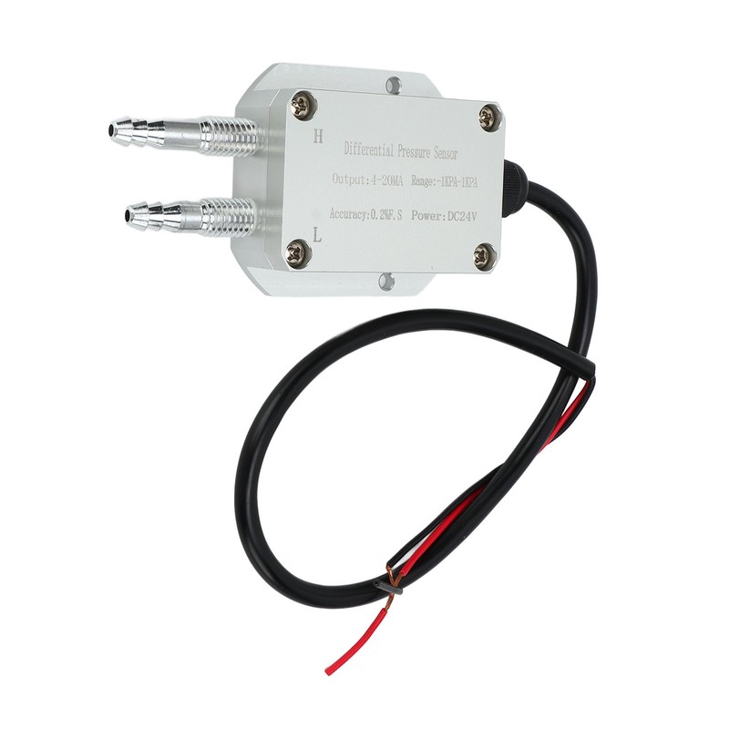 Wind Pressure Transmitter 4‑20mA Differential Pressure Sensor ‑1Kpa to +1Kpa