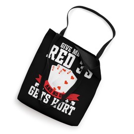 Canasta Player Red 3s Cards with Point Values Canasta Tote Bag