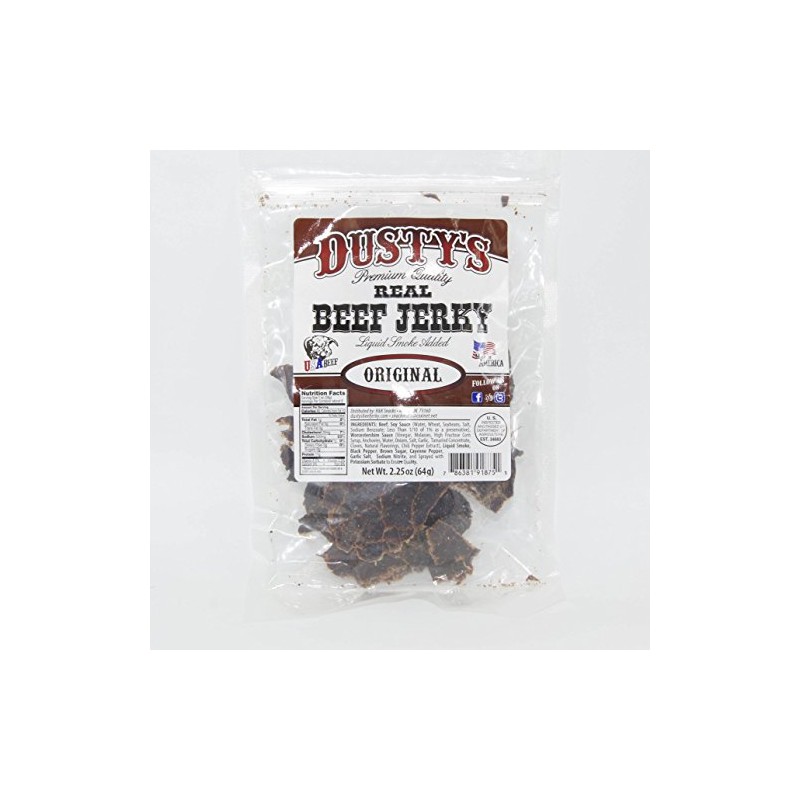 Dusty's Beef Jerky 2.25oz, 4 Pack - Original Flavor