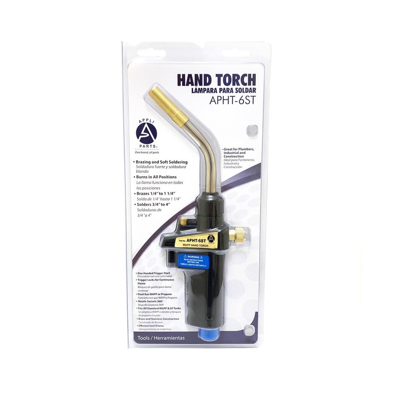 Appli Parts APHT-6ST Single Burner Hand Torch with Lighter and