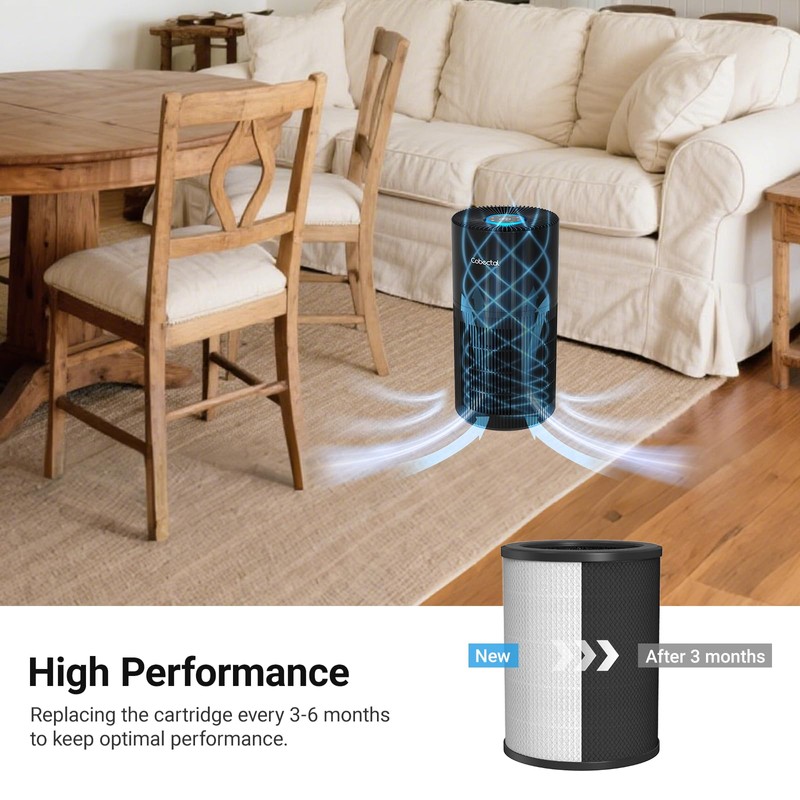 Genuine Cobectal ZQA-6000A Replacement Filter Cartridge, H14 True HEPA Filter,