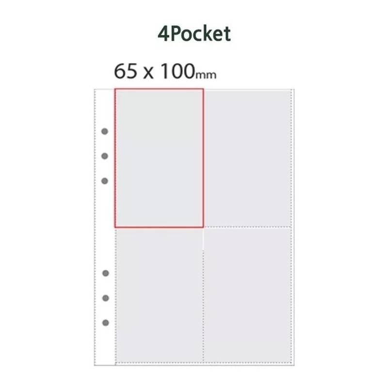 Kmart Hojas Protectoras Para Pc Binder A5 4 Pocket 25