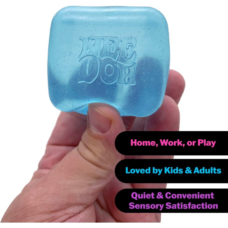 Schylling NeeDoh Nice Cube -Sensory Squeeze Toy with Super Solid
