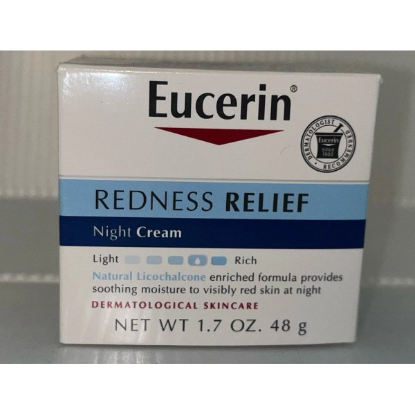 Eucerin Redness Relief Dermatological Skincare Night Creme Night Cream New