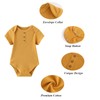 Tone Short-Sleeved Bodysuits for Newborns Baby Boys and Girls 0-3
