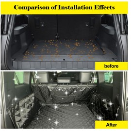 Heutamo Cargo Liner for Dogs Compatible with Toyota Land Cruiser 250 Prado J250 LC250 2024 2025, Dog Seat Mat Cover Trunk Pet Mat Waterproof Cargo Liner (Black)