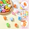 LiQunSweet 52 pcs 26 Styles UV Plating Letter A-Z Acrylic