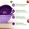 Crisp 2-Piece Mini Colander Berry Baskets With Handles - Food