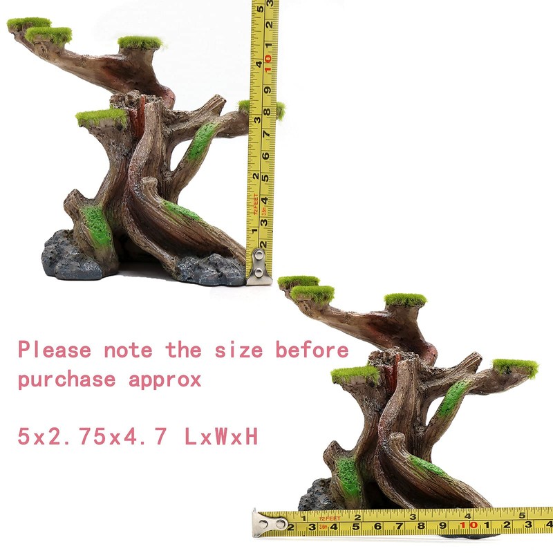 Reptile Decor Aquarium Decorations Artificial Moss Resin Fish Tank Rocks