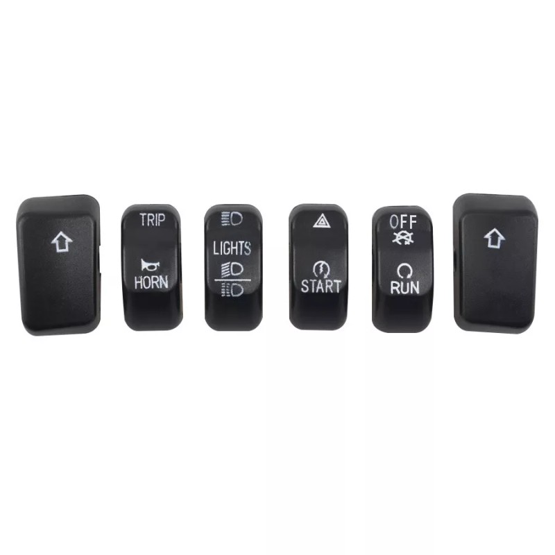 Trichtu Mount 6x Hand Control Black Switch Cap Kit For