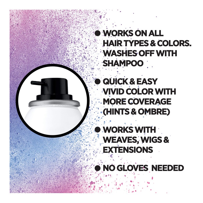 L'Oreal Paris Colorista 1-Day Washable Temporary Hair Color Spray, Red,