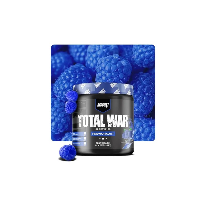 Pre Entreno Redcon1 Total War Frambuesa Azul Blue Raspberry Pre