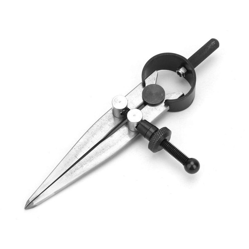 45# Steel Leather Craft Compass Wing Divider Adjustable Spring Compass