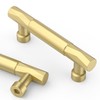 Asidrama 10 Pack 3 Inch(76mm) Brushed Gold Kitchen Cabinet Handles,