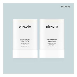 Elravie [Elravie] Choi Yura Show Exclusive Mela Return Sun Stick 16g*2 packs / [엘라비에] 최유라쇼 단독 멜라 리턴 선스틱 16g*2통