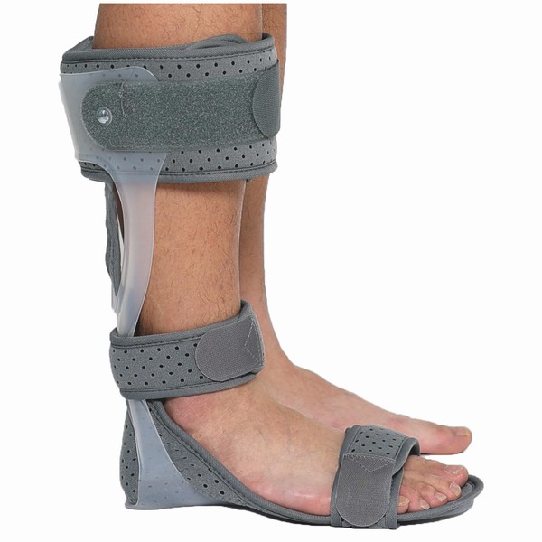 Komzer AFO Foot Drop Brace Medical Ankle Foot Orthosis Support Drop Foot Postural Correction Brace (Medium, RIGHT)