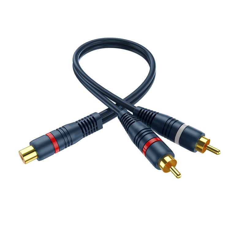 DteeDck RCA Splitter 1 Female to 2 Male, 2 Pack