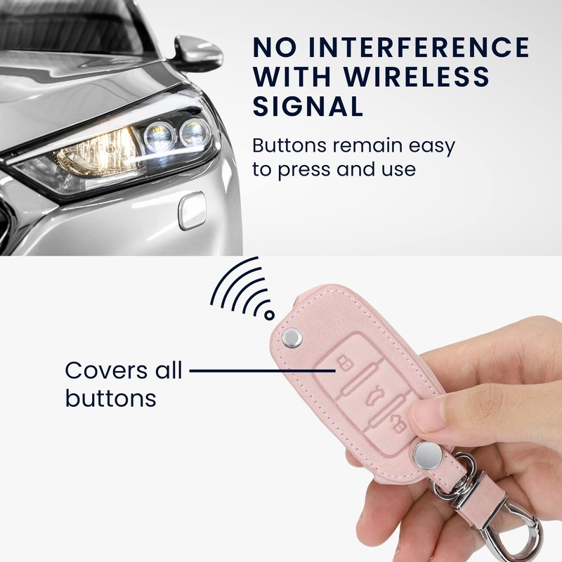 kwmobile Carcasa Compatible con VW Skoda Seat Llave de Coche
