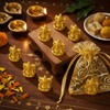 48pcs Mini Ganesha Statue Bulk Indian Return Gift for Puja,