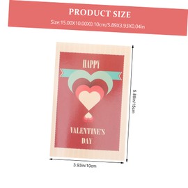 Operitacx 24st Valentinstag-karte Anlässe Jubiläum Gruß Bejahung Lustige Geburtstagskarte Männer Glücklich Herzbotschaftskarten Zarte Nachrichtenkarten Feiertagskarten Weiße Karte