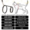 PUPTECK Adjustable Cat Harness and Leash Set Escape Proof Kitten