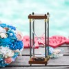 SuLiao Empty Hourglass Fillable, 10 Inch Large Black Wooden Frame