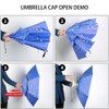 Outdoor Head Umbrella Hat Double Layer Foldable Head Umbrella Waterproof