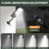 Lendro 4 Pack LED Solar Street Lights Outdoor Waterproof Dusk