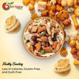 NY Spice Shop Asian Rice Crackers - 3 Pound Rice Snacks - Crunchy, Spicy, Natural & Mixed Rice Crackers - No Artificial Colors