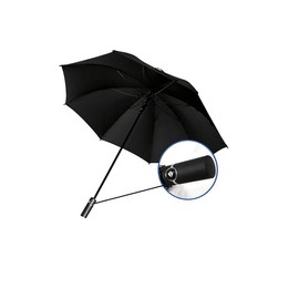 WARESHARK Men & Women Stormproof Automatic Strong Folding Windproof 8 Ribs Black Umbrella