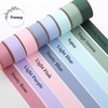 Double Faced Chiffon Ribbon 38mm Wide Dusty Blue Silk Chiffon