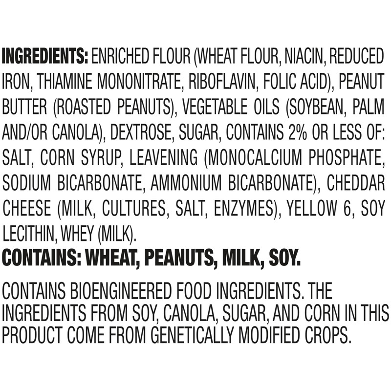 Lance Sandwich Crackers, ToastChee Peanut Butter, 10 Individual Packs, 6