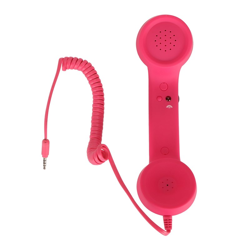 Heayzoki Cell Phone Handset, Retro 3.5mm Telephone Handset Cell Phone