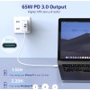 LETSCOM USB C Charger, GaN Tech 65W for Galaxy S20/S10,