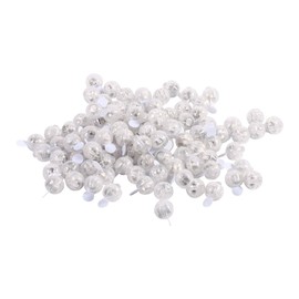 100 Uds. Bolas de Luz LED Luz Decorativa de Navidad Mini Luces de Globo de Flash LED Redondas Linternas Multicolores Lámpara de Bolas de Luz para Navidad (Blanco)