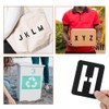 CHENLONB Set of 42 Reusable Washable Stencils Alphabet Number Templates