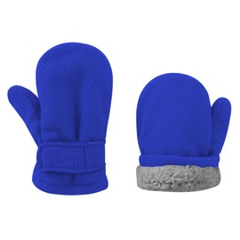 UTTPLL Mittens-Toddler-Winter-Outdoor-Mitterns Toddler Snow Gloves Kids Warm Lined Fleece Gloves Cold Weather Baby Mitten for Boys Girls Supplies Royal Blue L (Fits 2-4 Years)