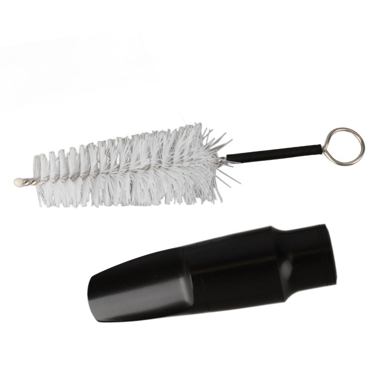 Saxophone Mouthpiece Plastic Soprano Treble Saxophone Whistle Brush Musical Instrument